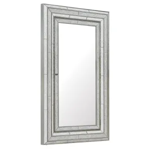 Hooker Furniture 638-50012 Melange Glamour Floor Mirror withJewelry Armoire Storage