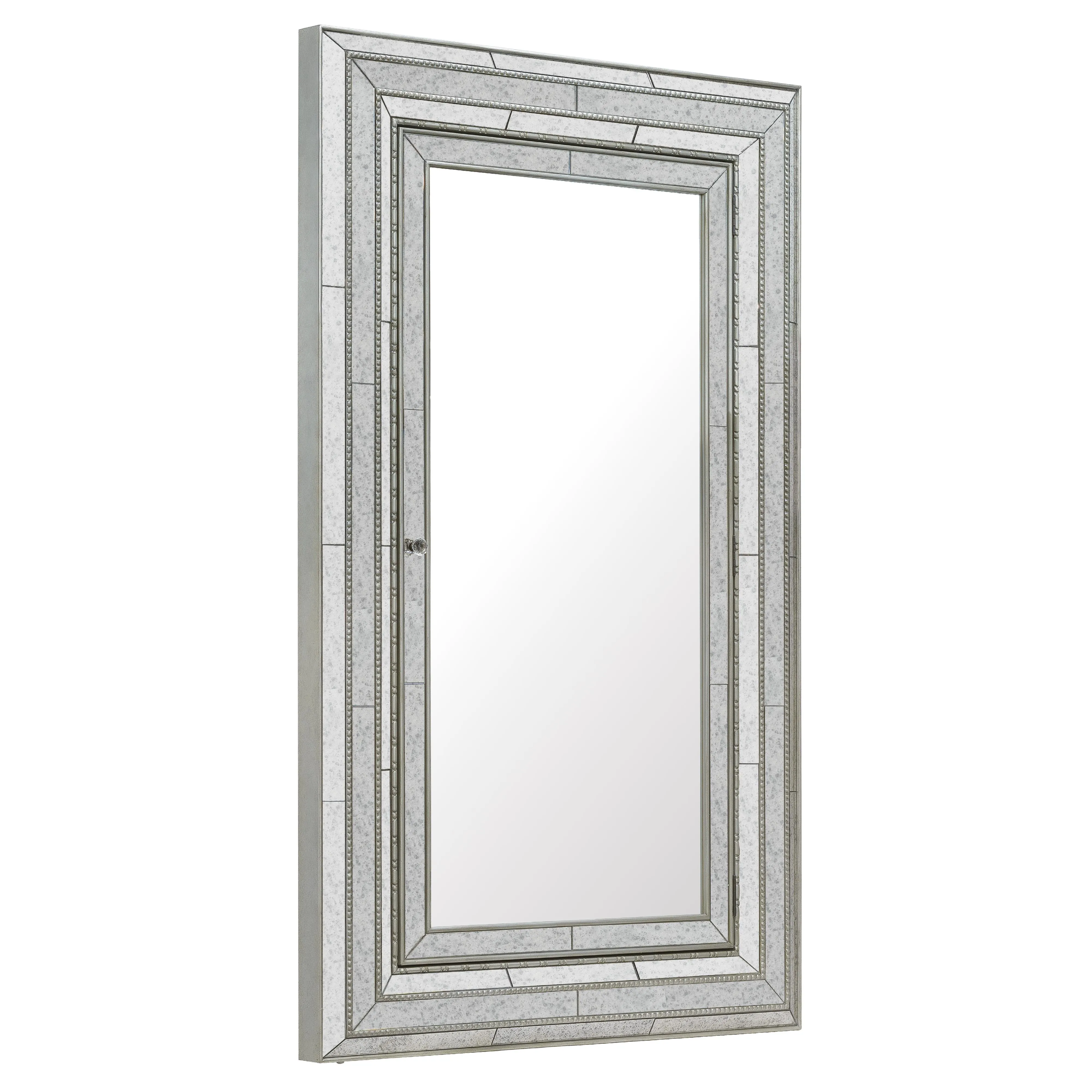 Hooker Furniture 638-50012 Melange Glamour Floor Mirror withJewelry Armoire Storage