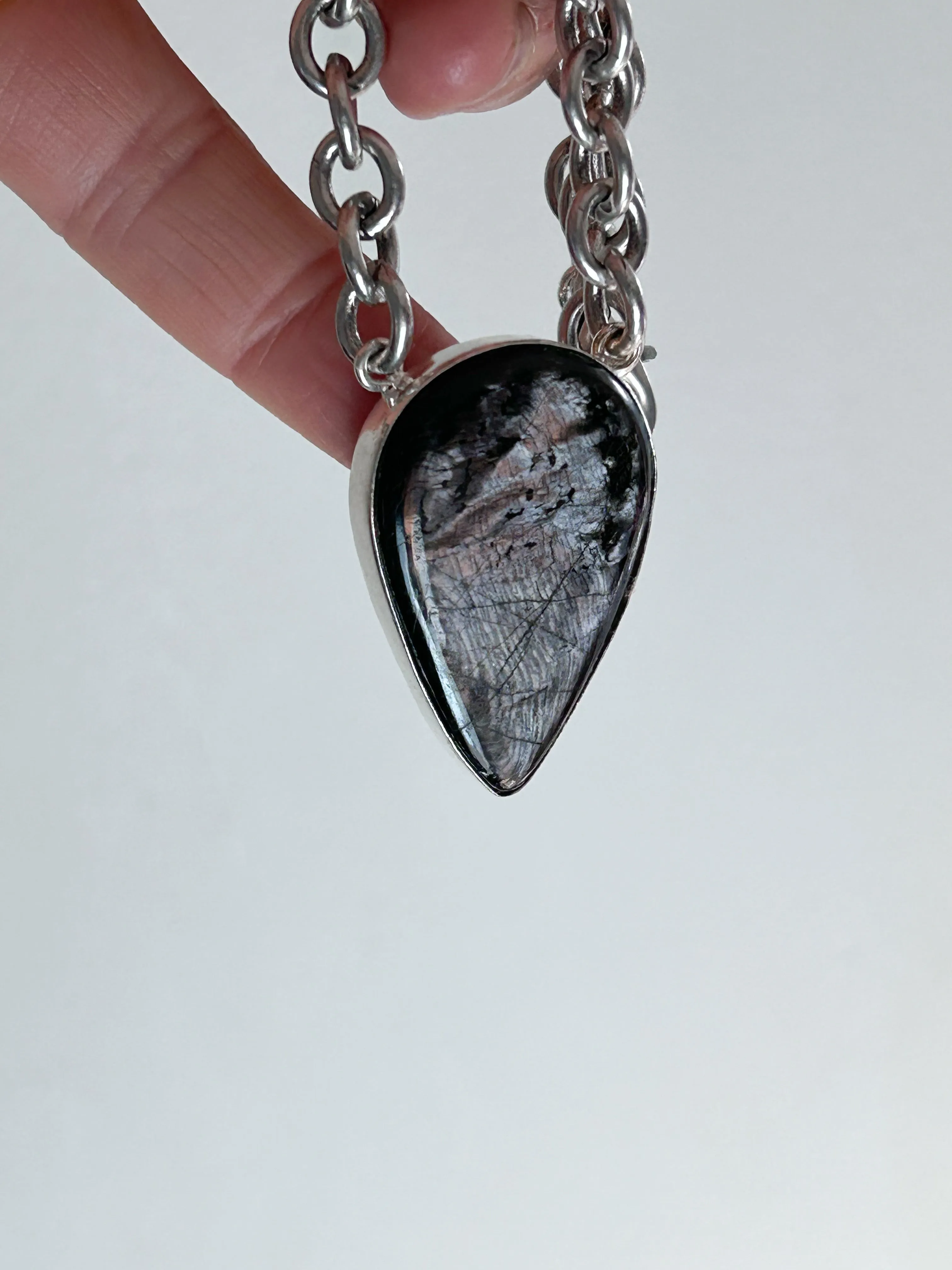 Hypersthene Statement Necklace