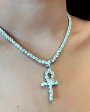 Iced Out Ankh Pendant
