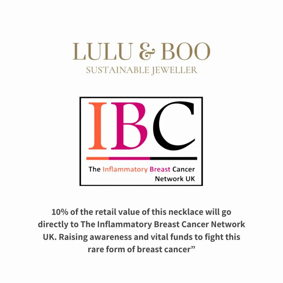 Inflammatory breast cancer - Large molten halo necklace in sterling silver or 9ct gold