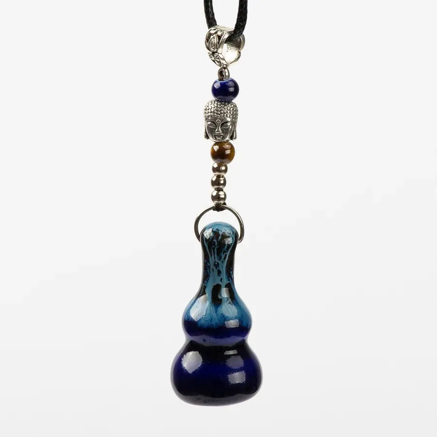 Jingdezhen Calabash Shape Ceramic Beads Necklace vintage necklaces