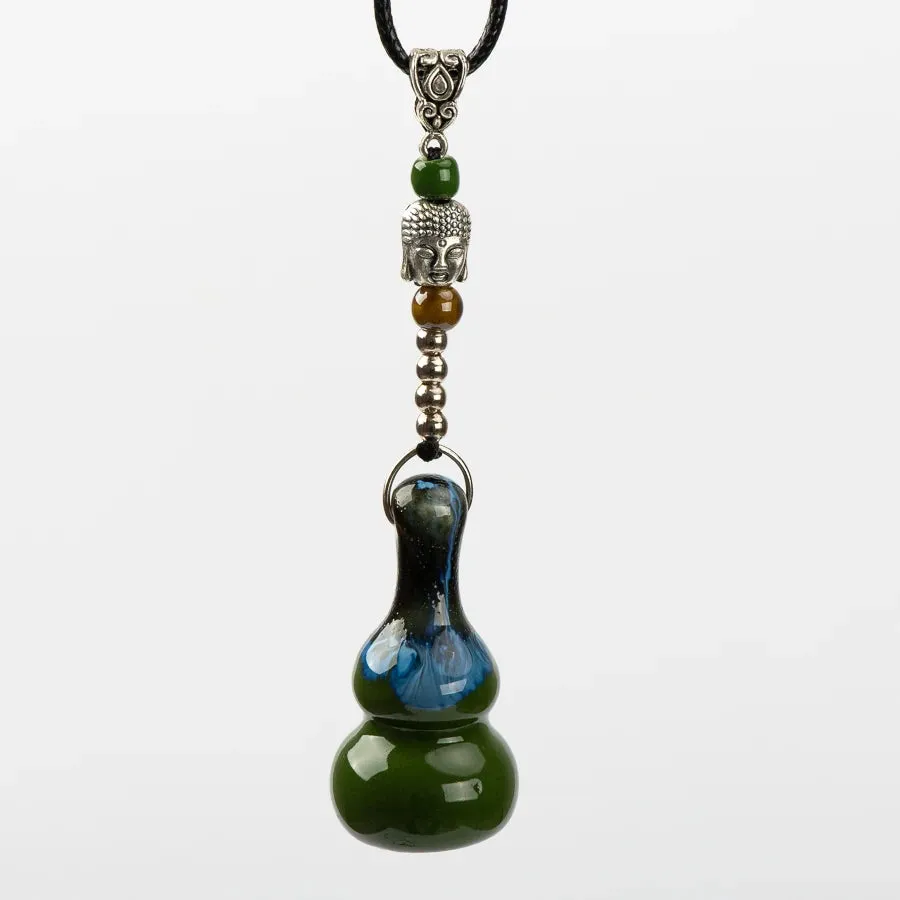 Jingdezhen Calabash Shape Ceramic Beads Necklace vintage necklaces