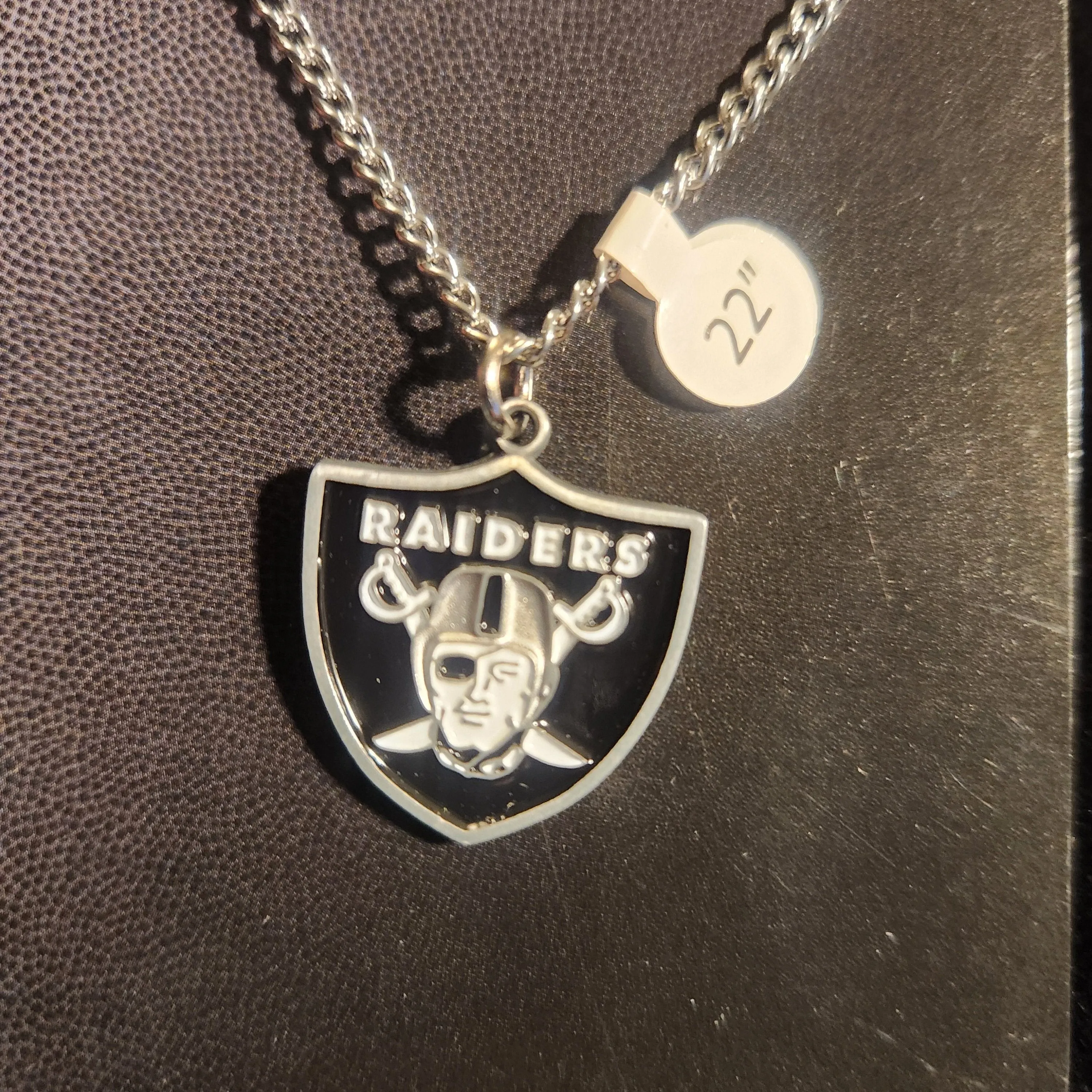 Las Vegas Raiders 22" Inch Logo Necklace