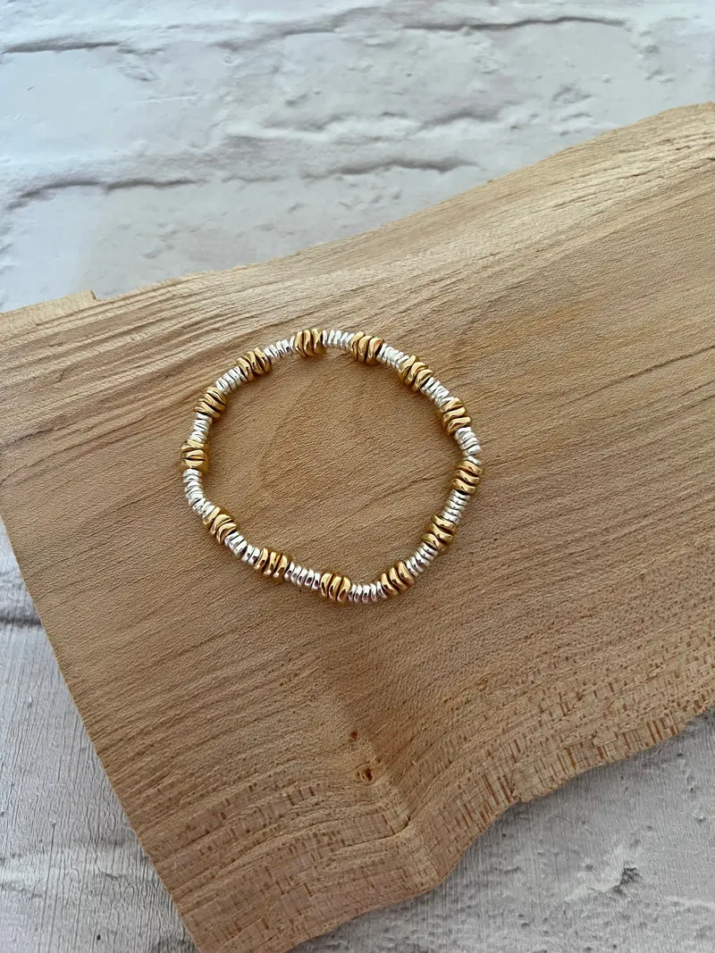 Layla Wavy Bracelet Silver/Gold