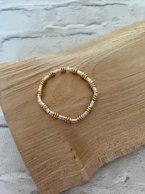 Layla Wavy Bracelet Silver/Gold