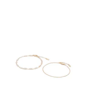 Levington Bracelets - Gold/Clear Multi