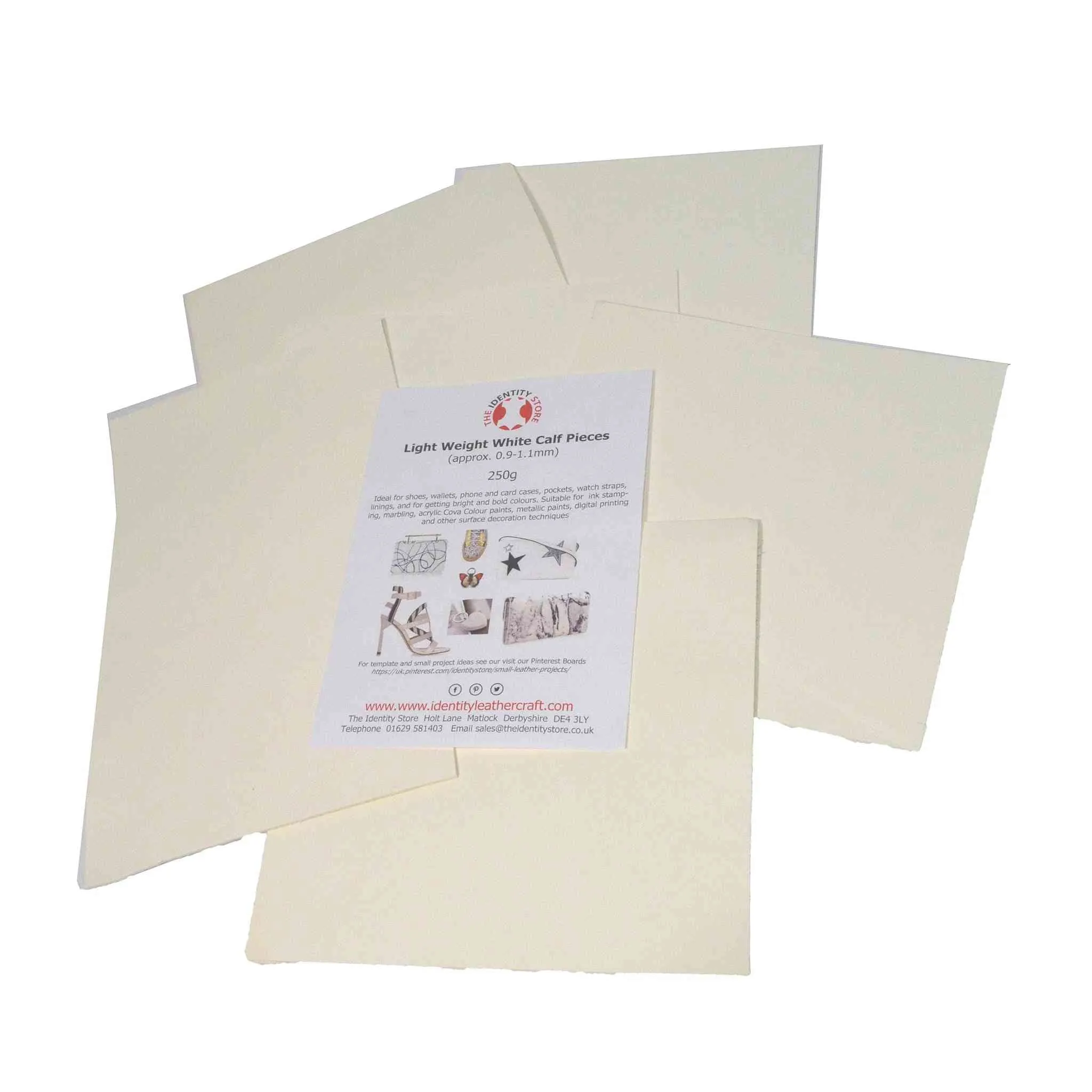 Light Weight Creamy White Calf Pieces