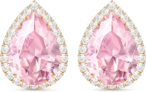 Linawe Women Stud Earrings, Teardrop Diamond Moissanite Cubic Zirconia Earrings Studs Rhinestone Jewelry Gold/Silver/Rose Gold