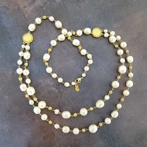 Long Faux Pearl Necklace Liz Claiborne