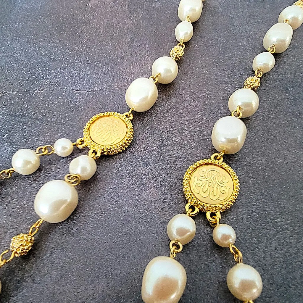 Long Faux Pearl Necklace Liz Claiborne