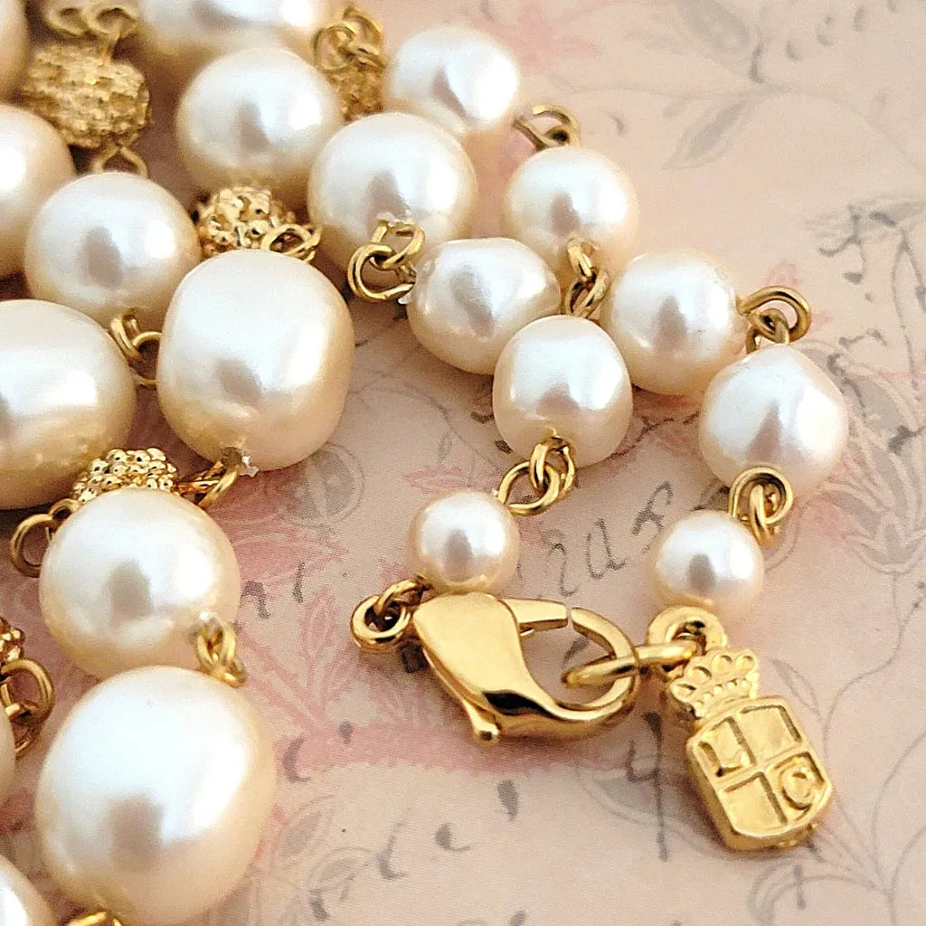 Long Faux Pearl Necklace Liz Claiborne