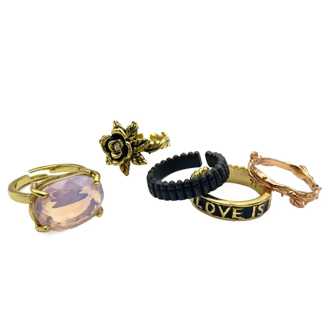 LOVE IS PAIN OPAL SET RING