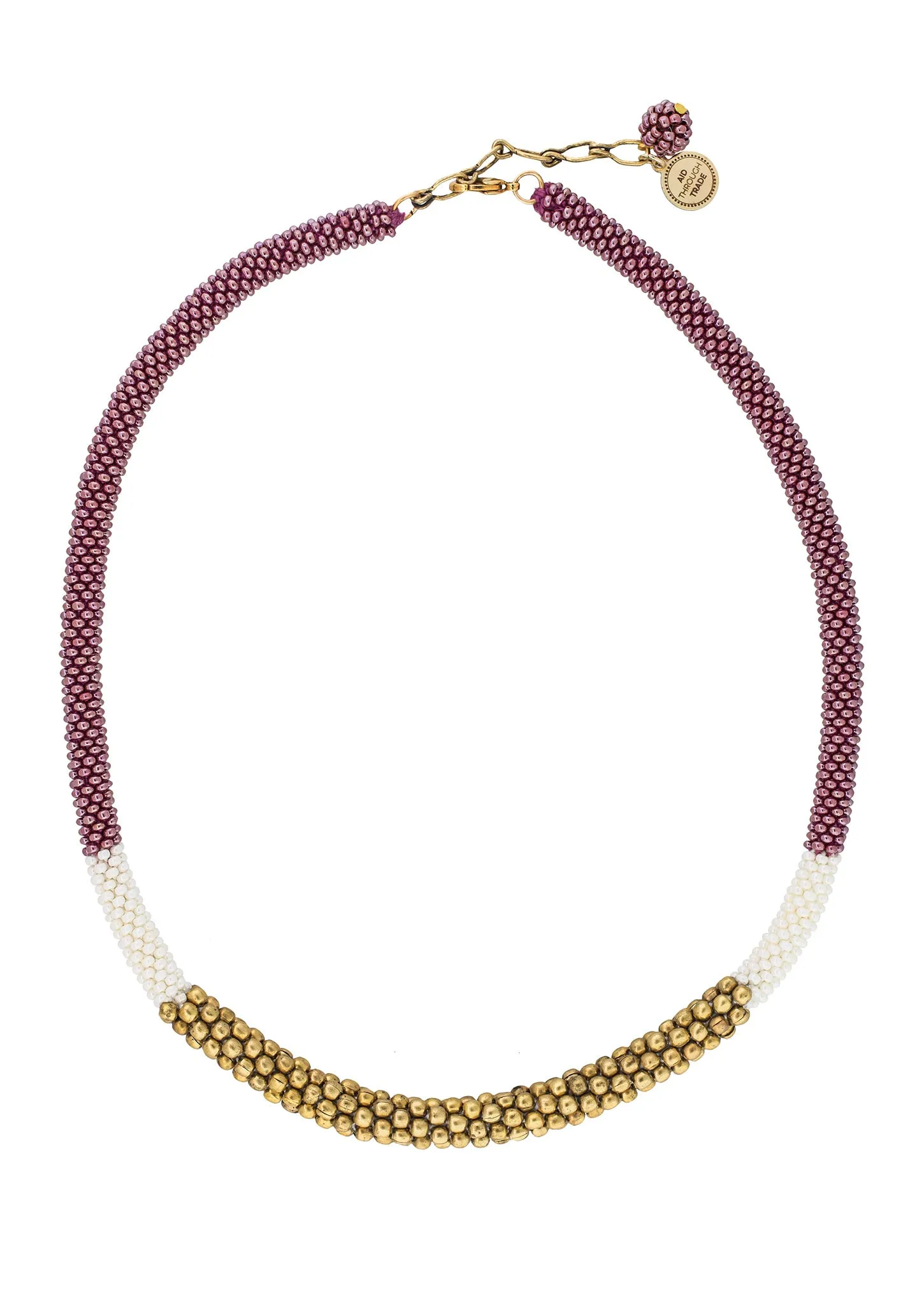 <br>The Golden Division Necklace <br> Mulberry