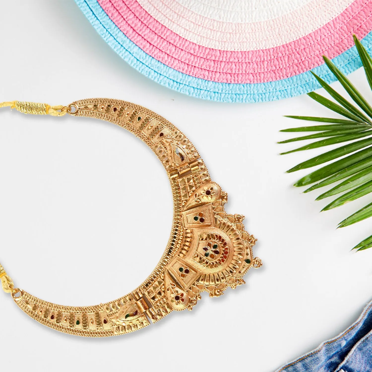 Luxurious Gold-Plated Necklace Set