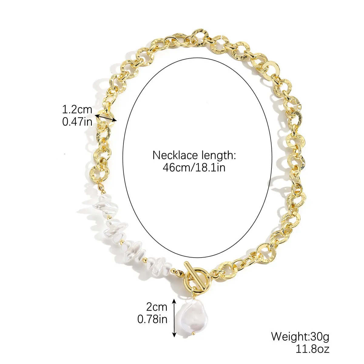 Luxury Pearl Necklace - Long Sweater Chain