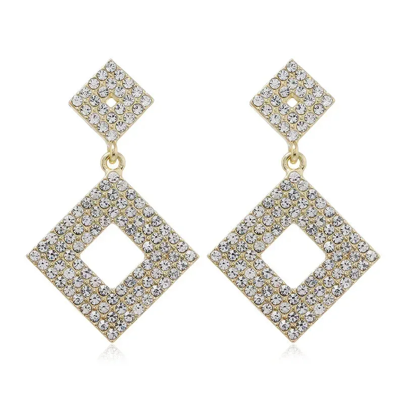 Luxury Rhinestone Tassel Earrings