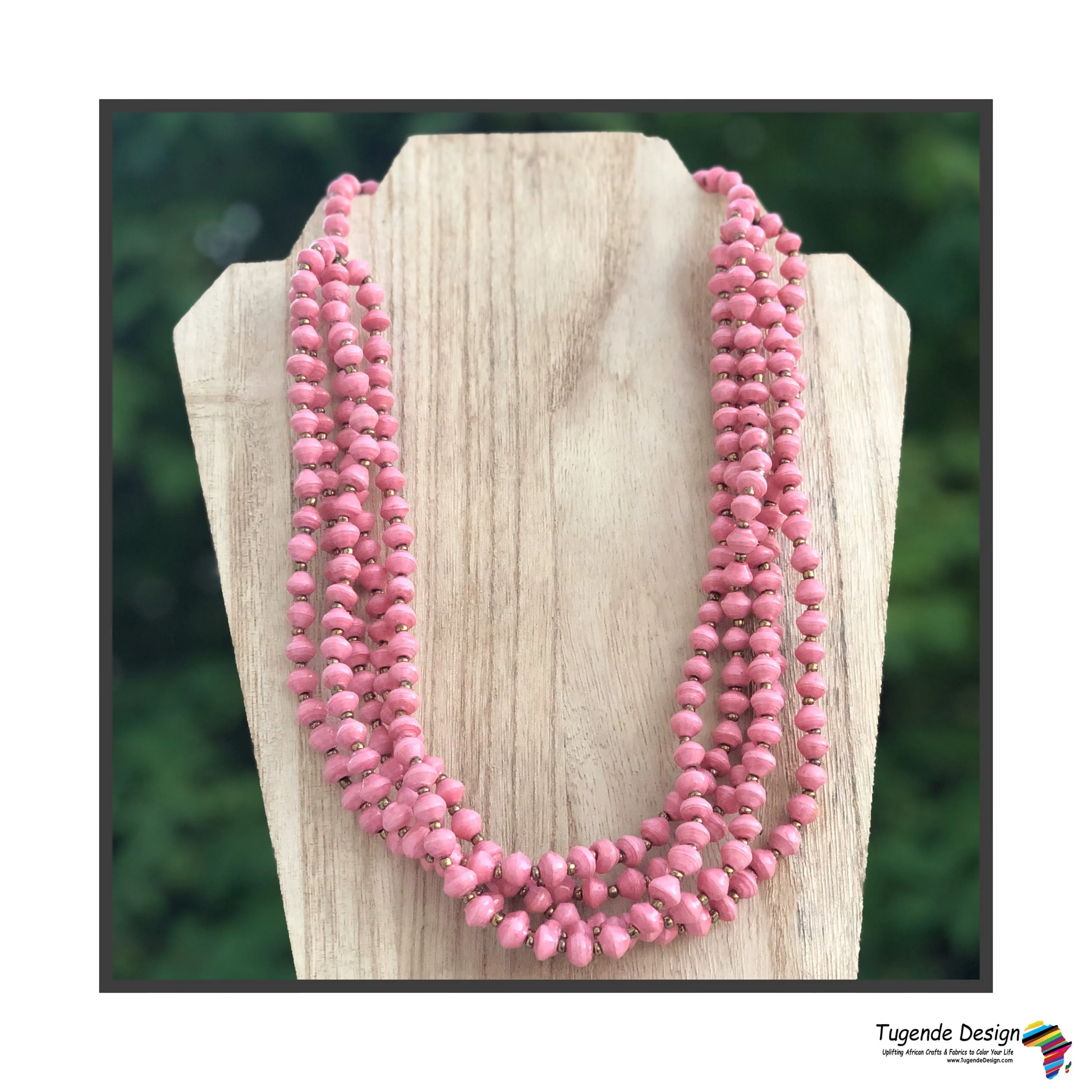 Maggie Handmade Colorful Beaded Multi Strand Monochromatic Necklace (Available in 6 Colors)