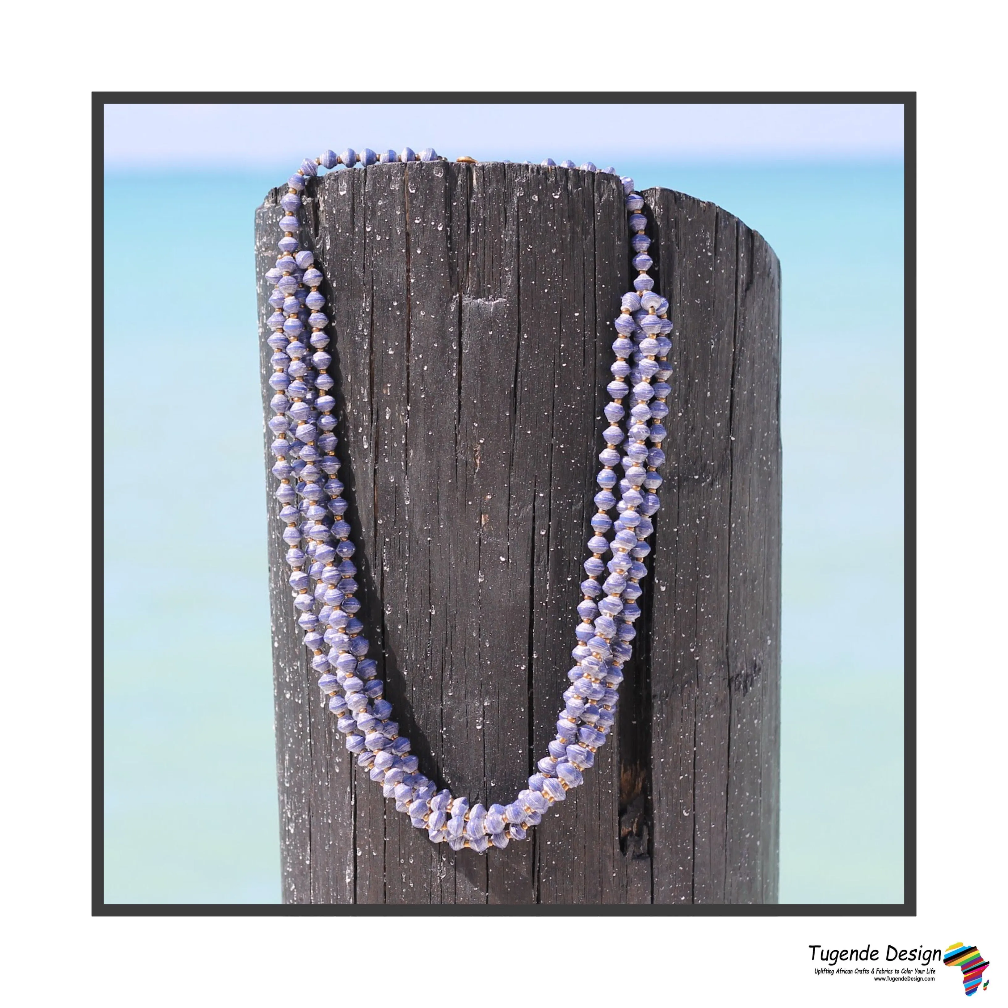 Maggie Handmade Colorful Beaded Multi Strand Monochromatic Necklace (Available in 6 Colors)