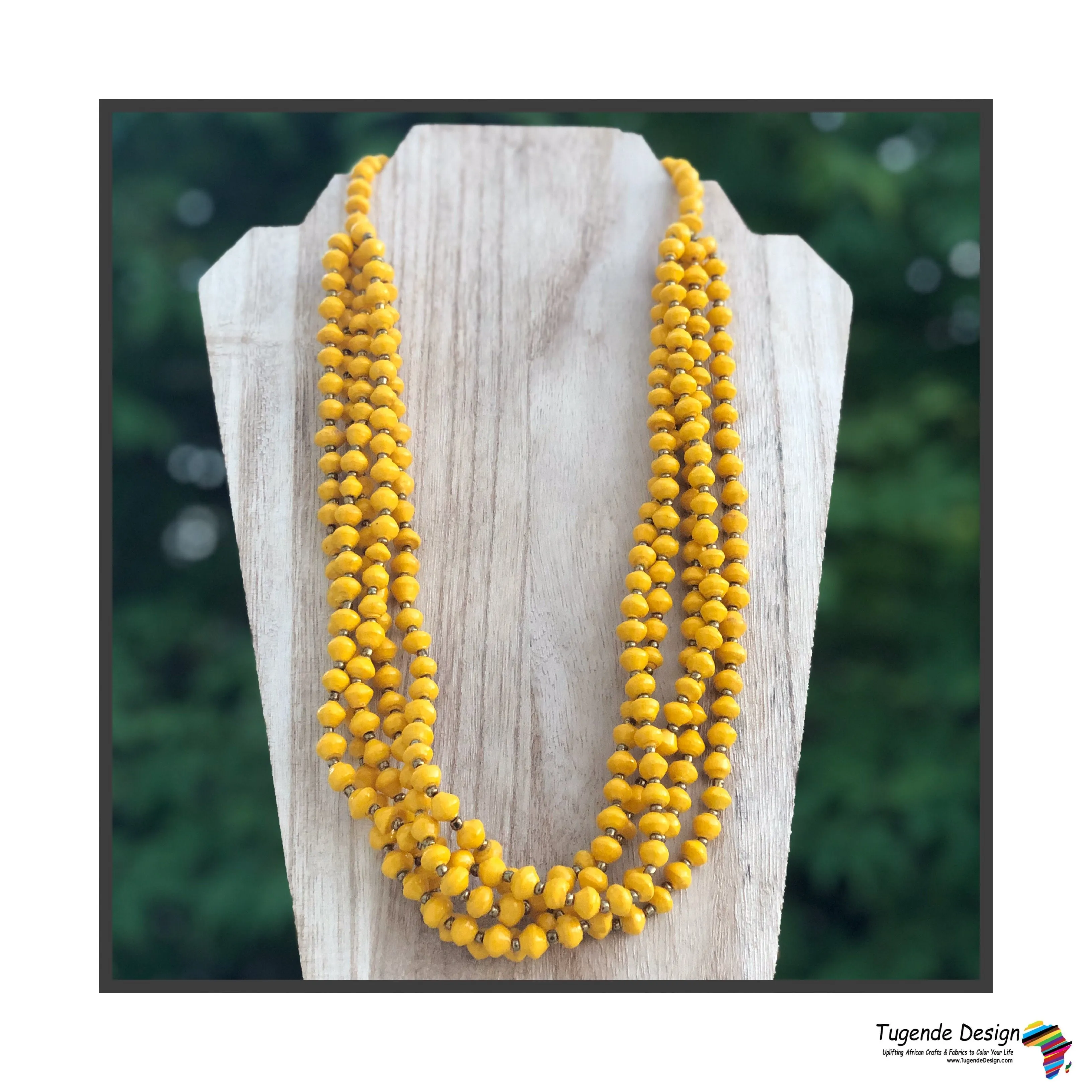 Maggie Handmade Colorful Beaded Multi Strand Monochromatic Necklace (Available in 6 Colors)