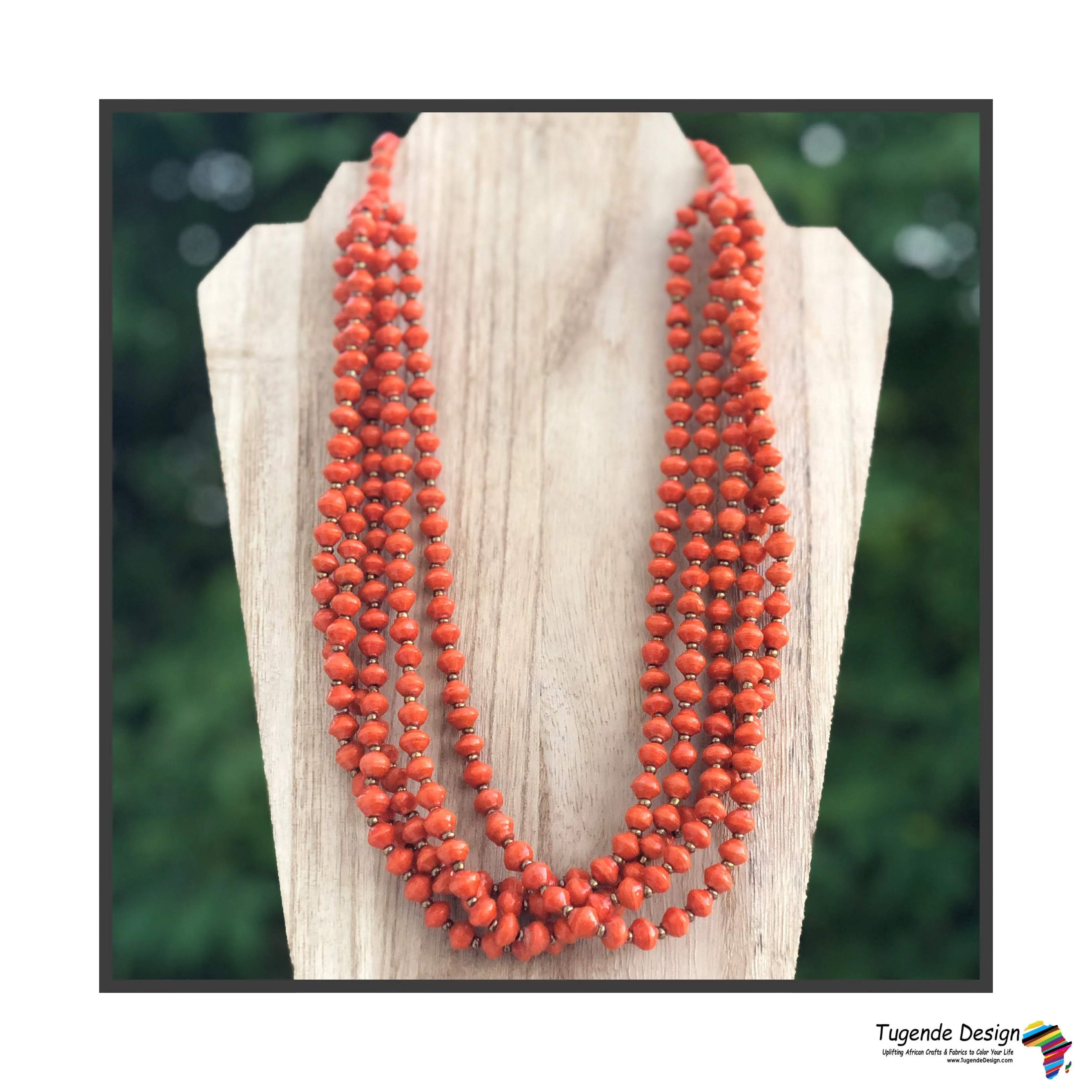 Maggie Handmade Colorful Beaded Multi Strand Monochromatic Necklace (Available in 6 Colors)