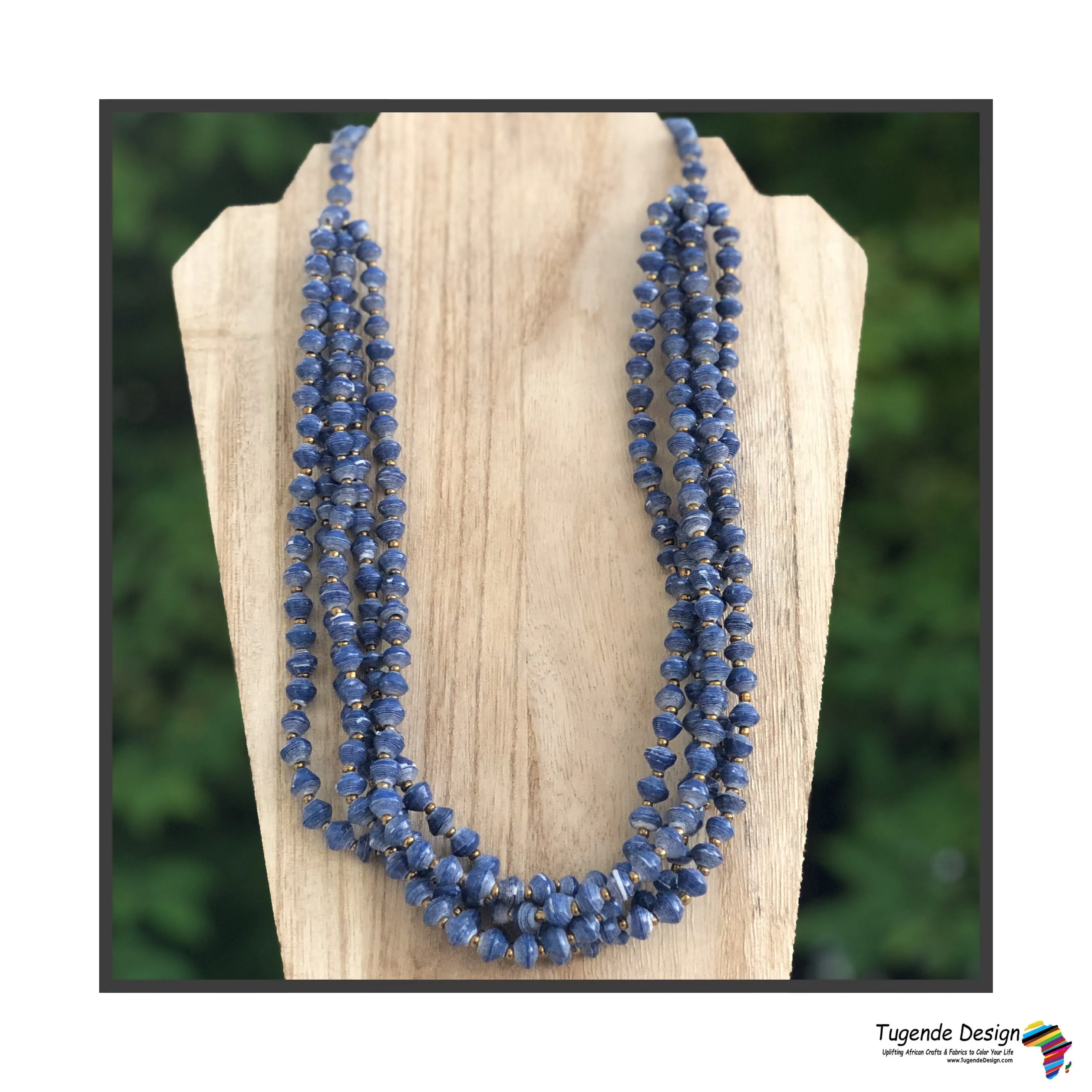 Maggie Handmade Colorful Beaded Multi Strand Monochromatic Necklace (Available in 6 Colors)