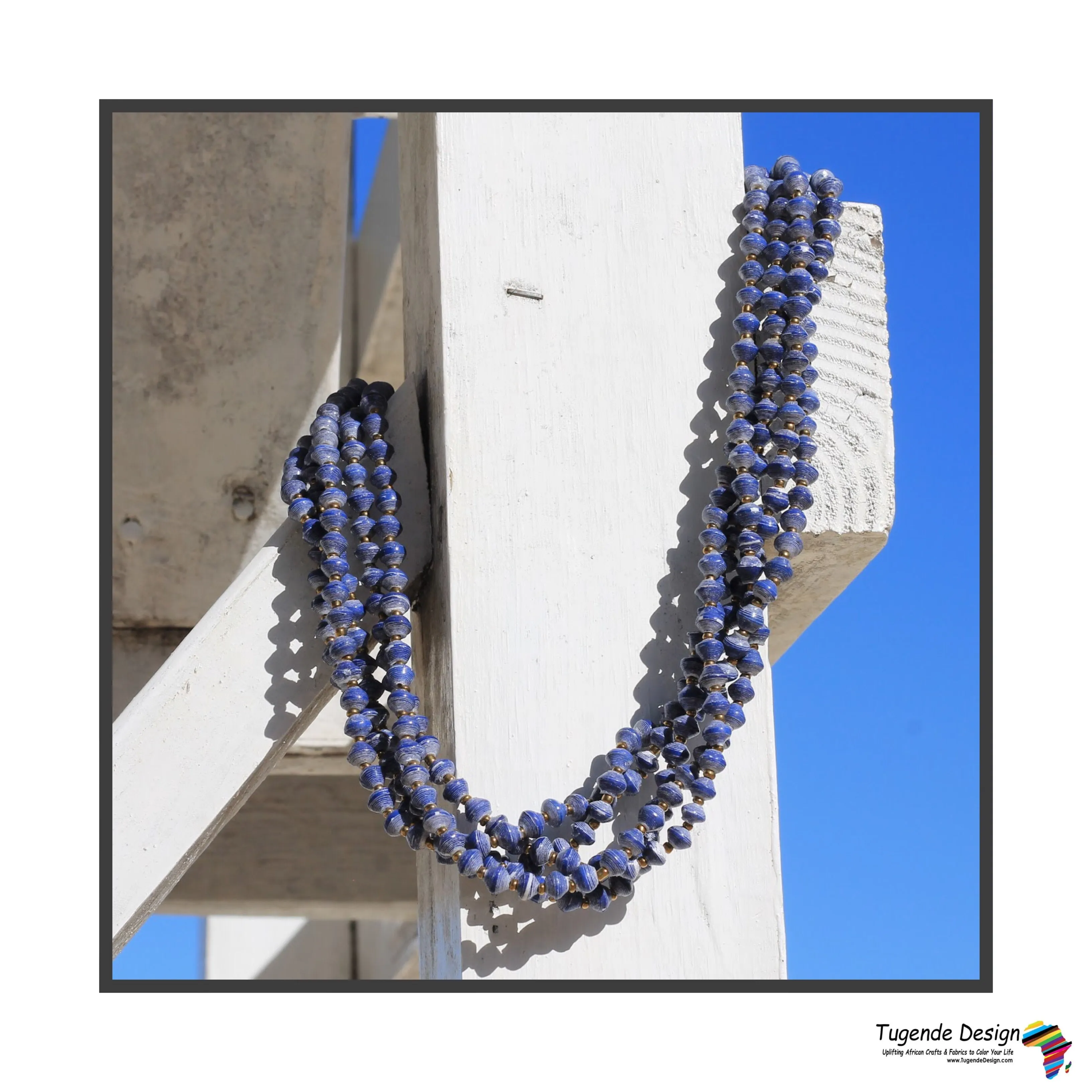 Maggie Handmade Colorful Beaded Multi Strand Monochromatic Necklace (Available in 6 Colors)