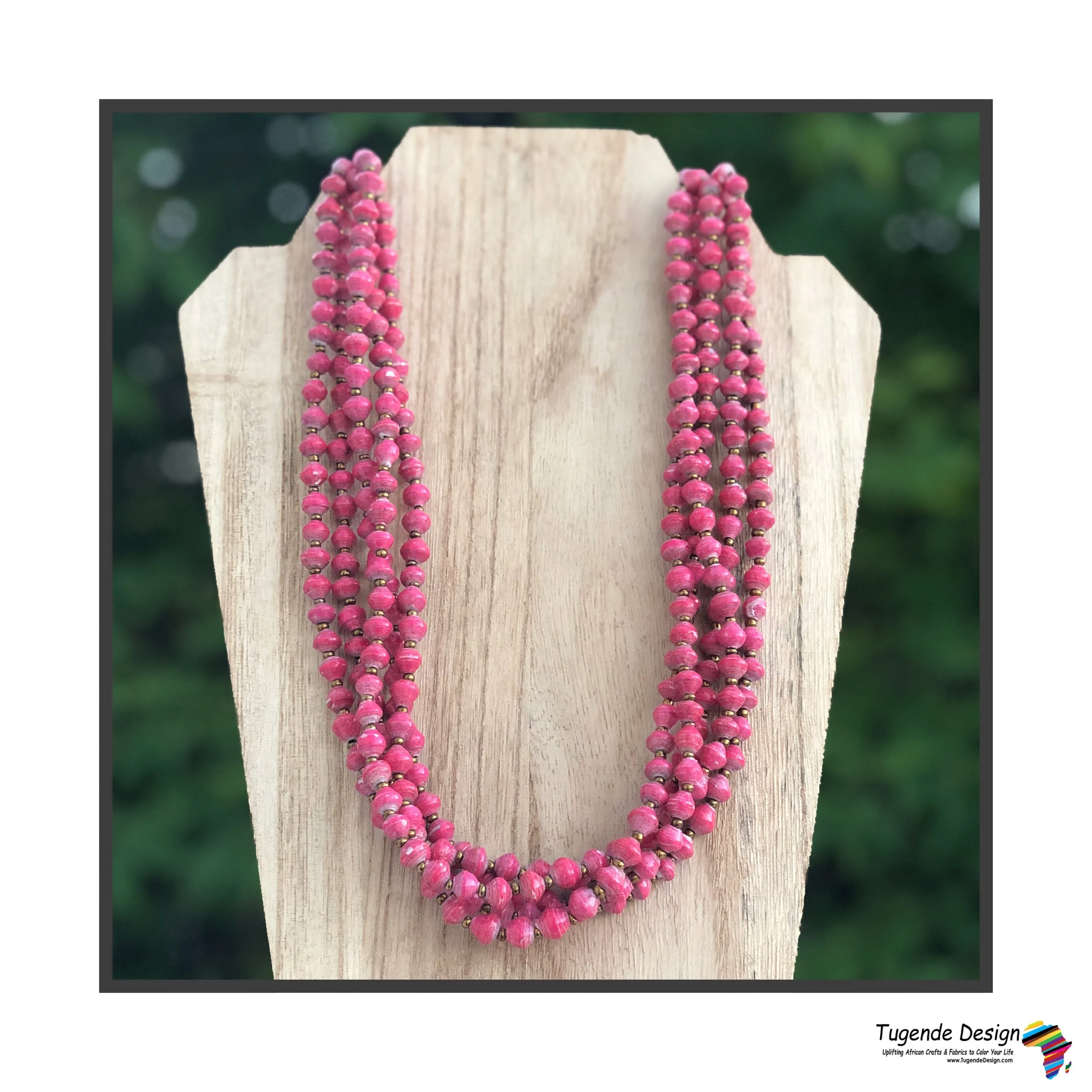 Maggie Handmade Colorful Beaded Multi Strand Monochromatic Necklace (Available in 6 Colors)
