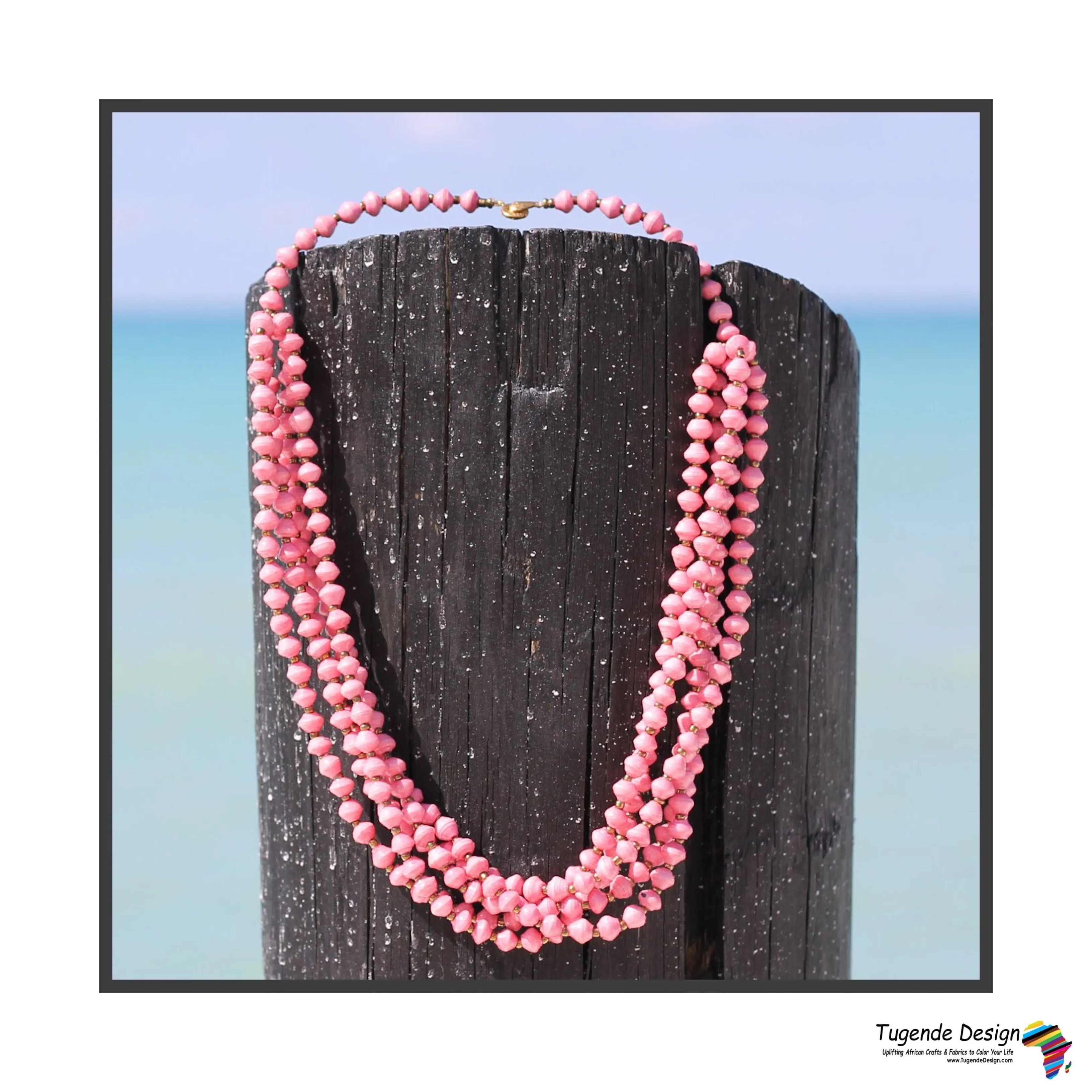 Maggie Handmade Colorful Beaded Multi Strand Monochromatic Necklace (Available in 6 Colors)