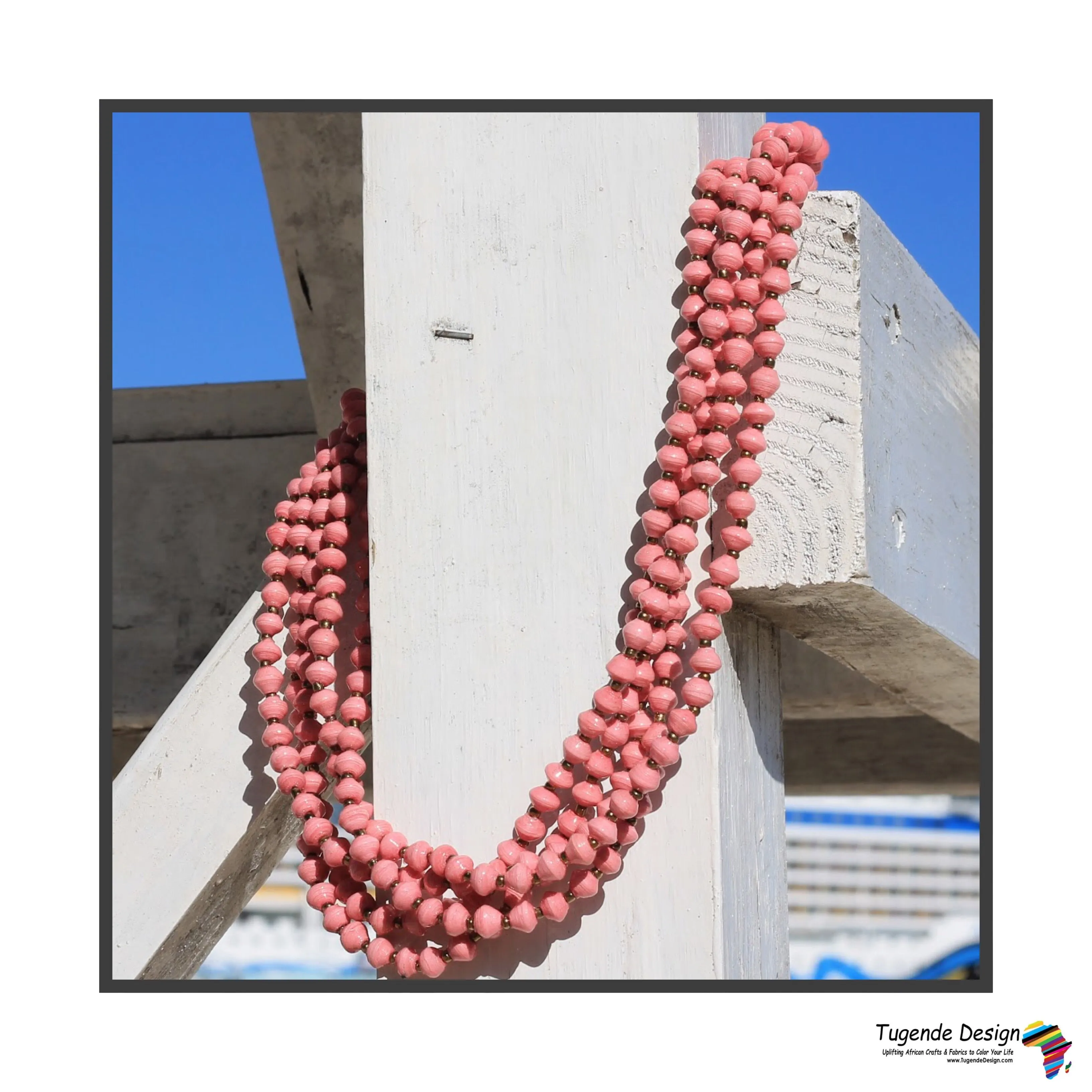 Maggie Handmade Colorful Beaded Multi Strand Monochromatic Necklace (Available in 6 Colors)