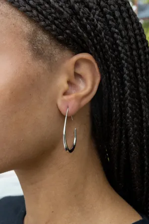 Medium Silver Hoop