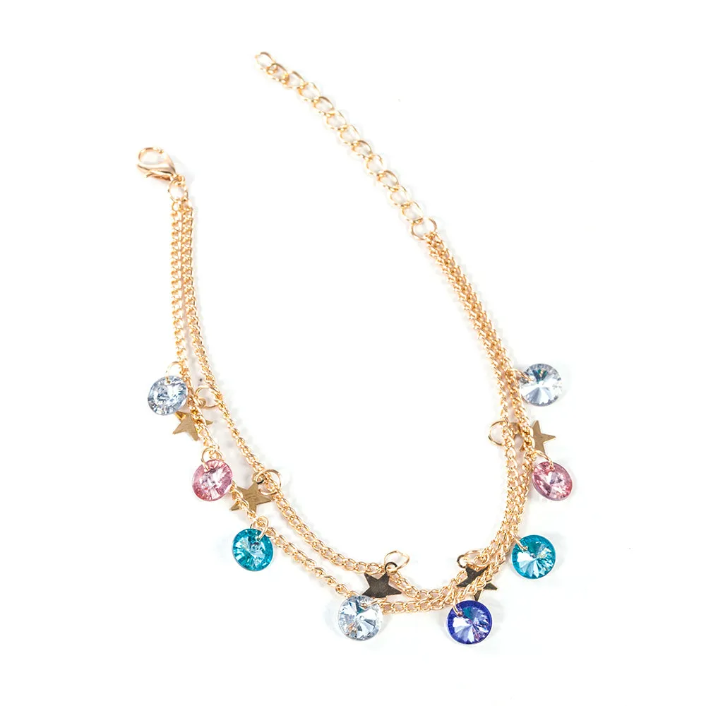 Modern Simple Multi-layer Star Anklets Set For Women