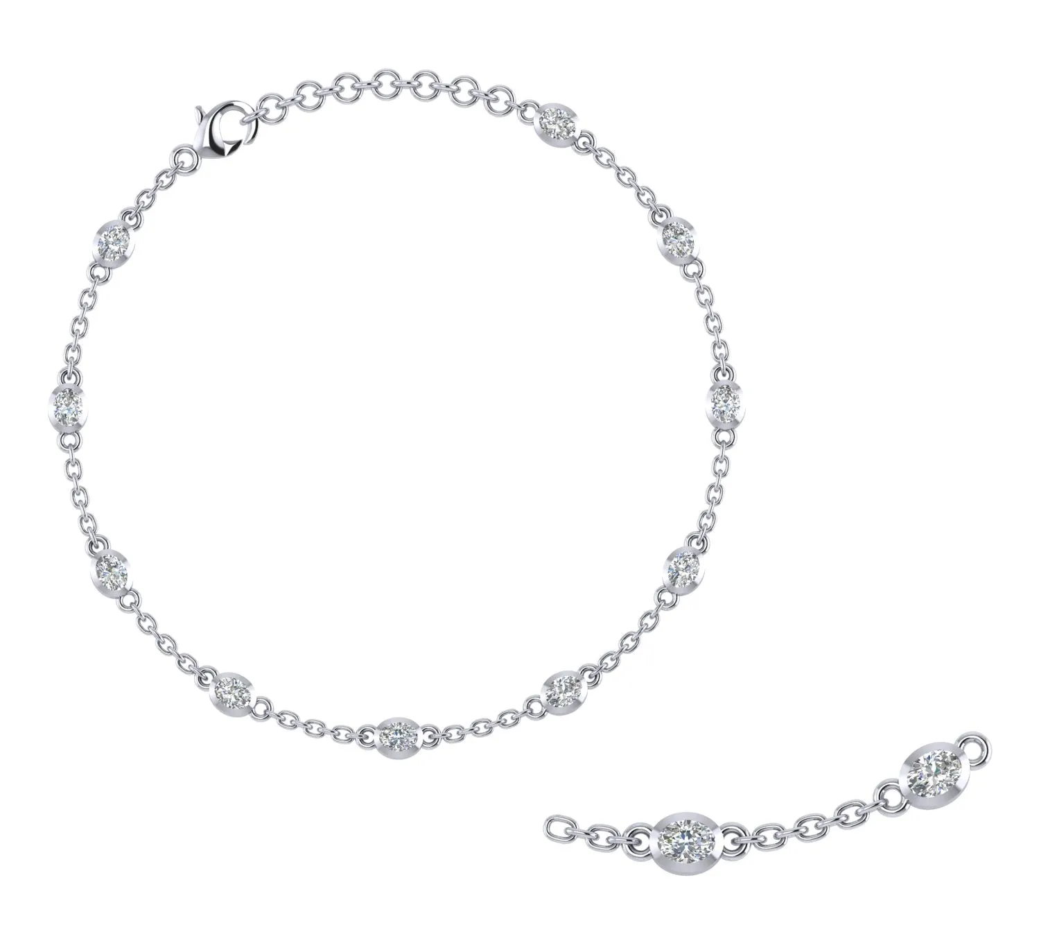 Mystical Sterling Silver Anklet