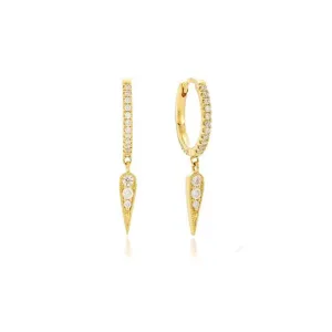 Naya Sterling Silver Earrings plated in 18K Gold