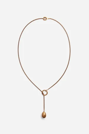 Necklace with gold pendant