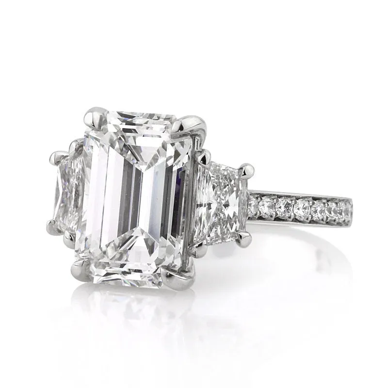 New Arrival Marvelous Luxury Rectangle Cut AAA  Quality CZ Diamonds Engagement Rings