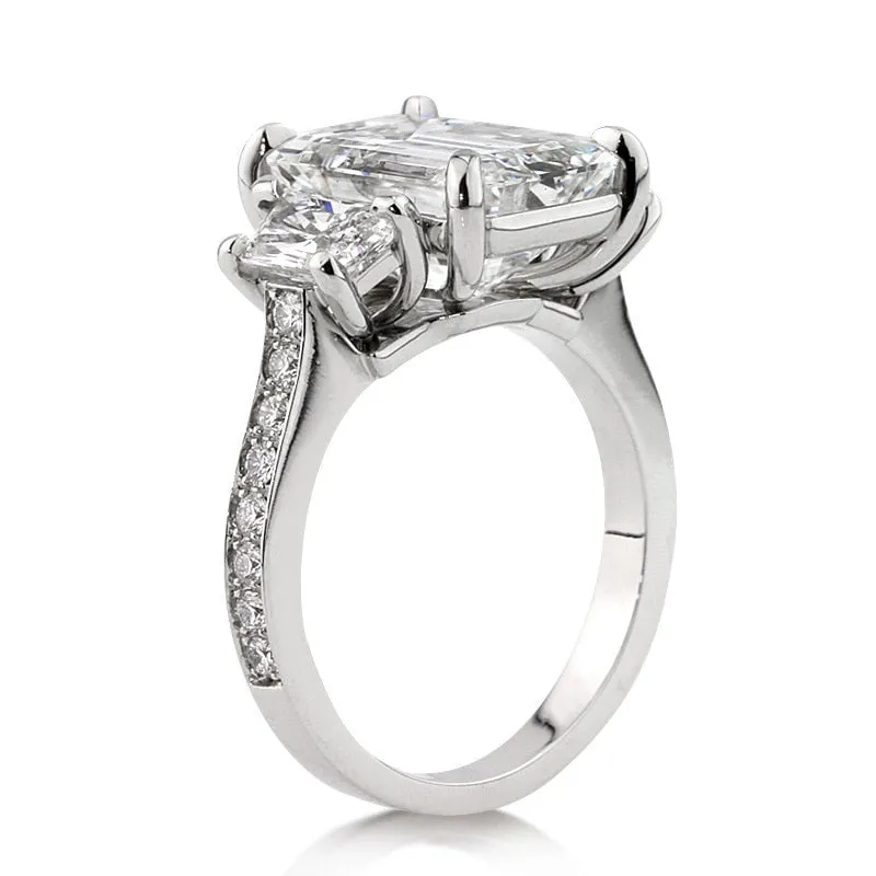 New Arrival Marvelous Luxury Rectangle Cut AAA  Quality CZ Diamonds Engagement Rings