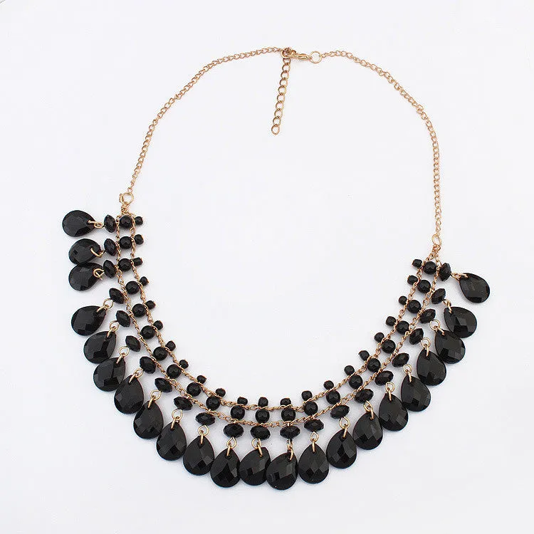 New M Boho Tassel Necklace