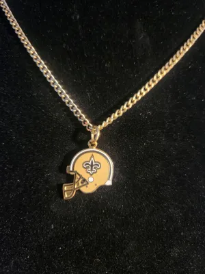 New Orleans Saints 22" inch Helmet Necklace
