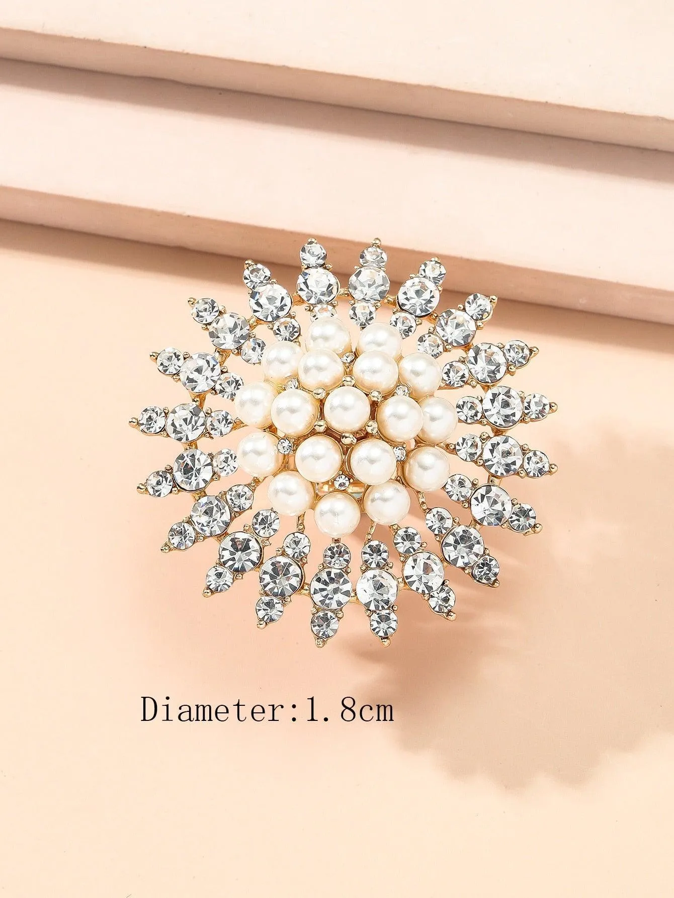 NEW VINTAGE RINGS Luxury Big Flower Pearl  Promise Midi Crystal Rings
