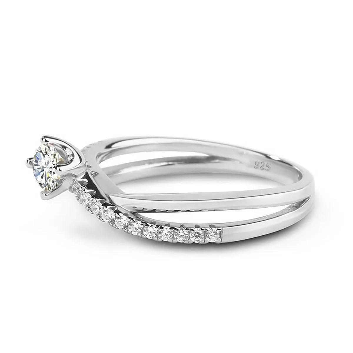 Outstanding Round Cut High Quality Moissanite Diamond High Quality Trendy Delicate Lab Diamond Rings