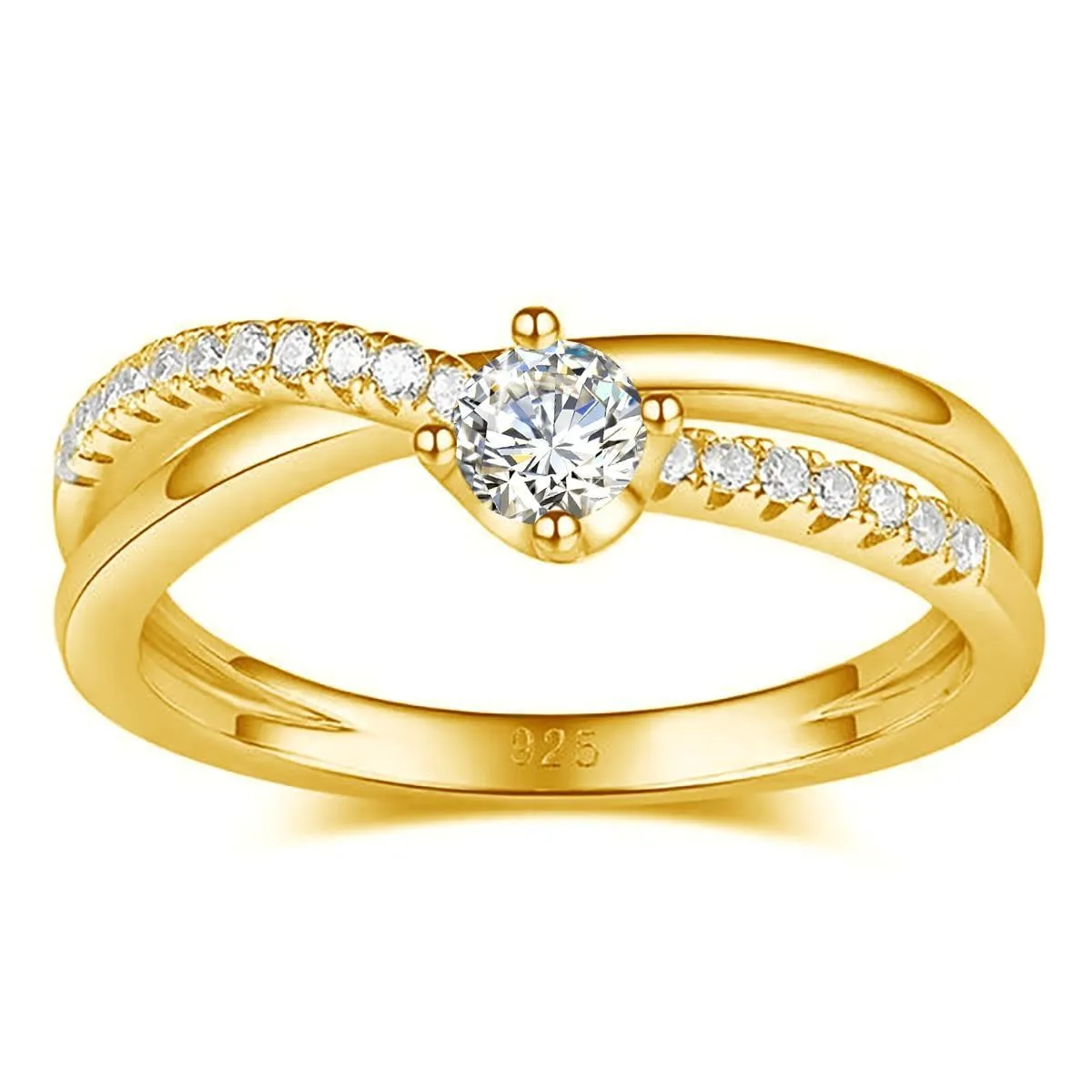 Outstanding Round Cut High Quality Moissanite Diamond High Quality Trendy Delicate Lab Diamond Rings