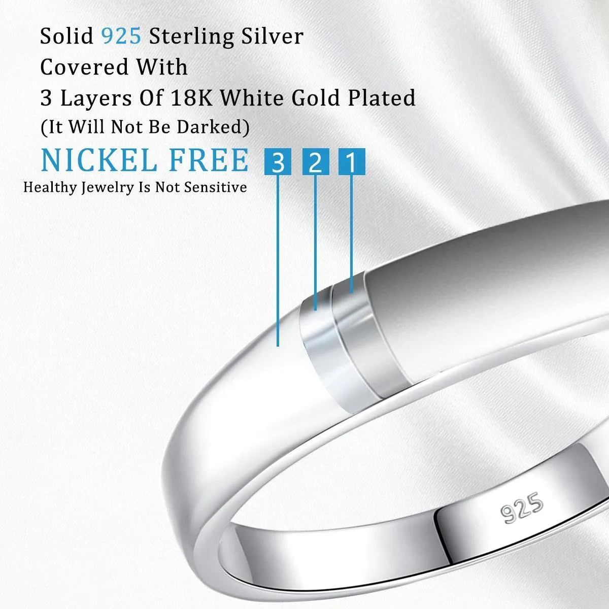 Outstanding Round Cut High Quality Moissanite Diamond High Quality Trendy Delicate Lab Diamond Rings