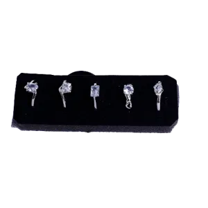 Pack of 5 Beautiful Zarcon Rings