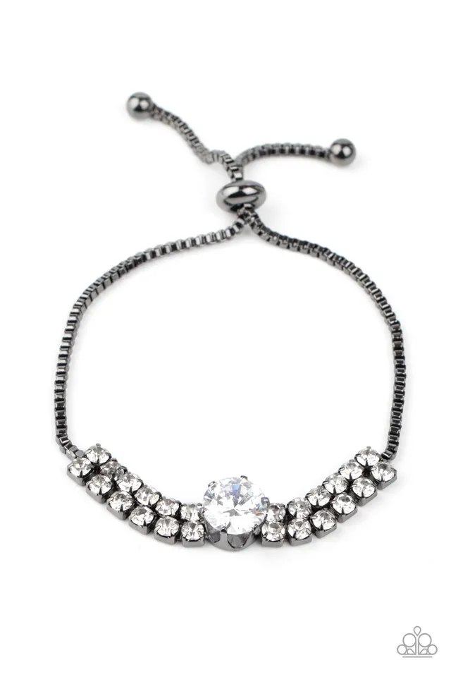 Paparazzi Bracelet ~ Gorgeously Glitzy - Black