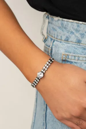 Paparazzi Bracelet ~ Gorgeously Glitzy - Black