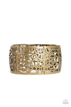 Paparazzi Bracelet ~ Victorian Variety - Brass