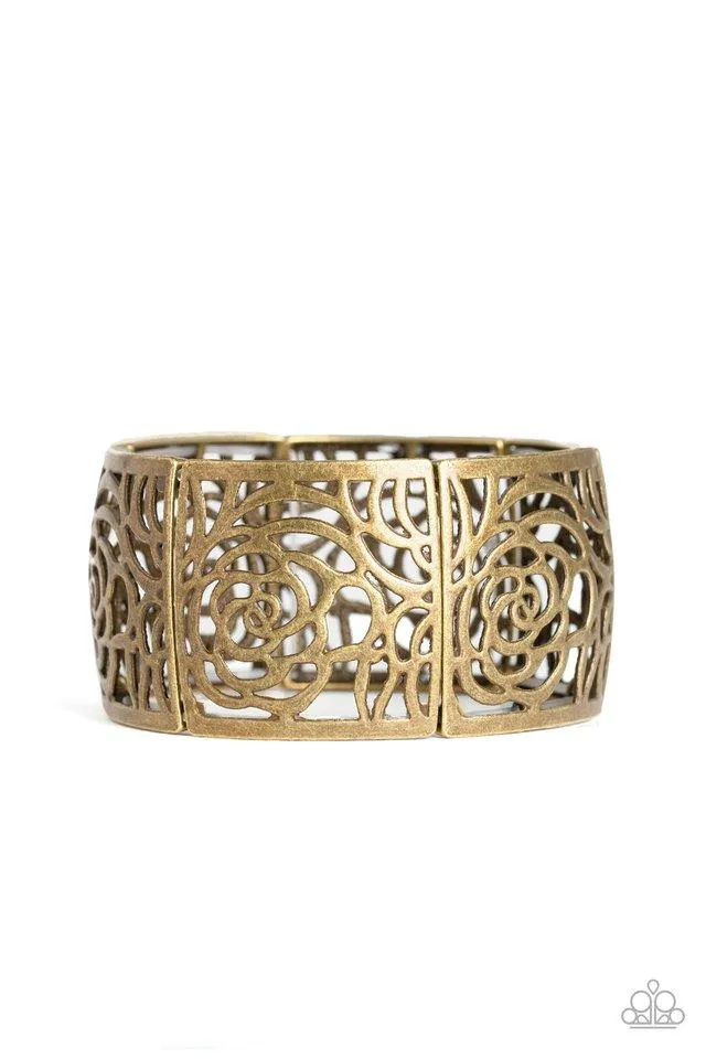 Paparazzi Bracelet ~ Victorian Variety - Brass