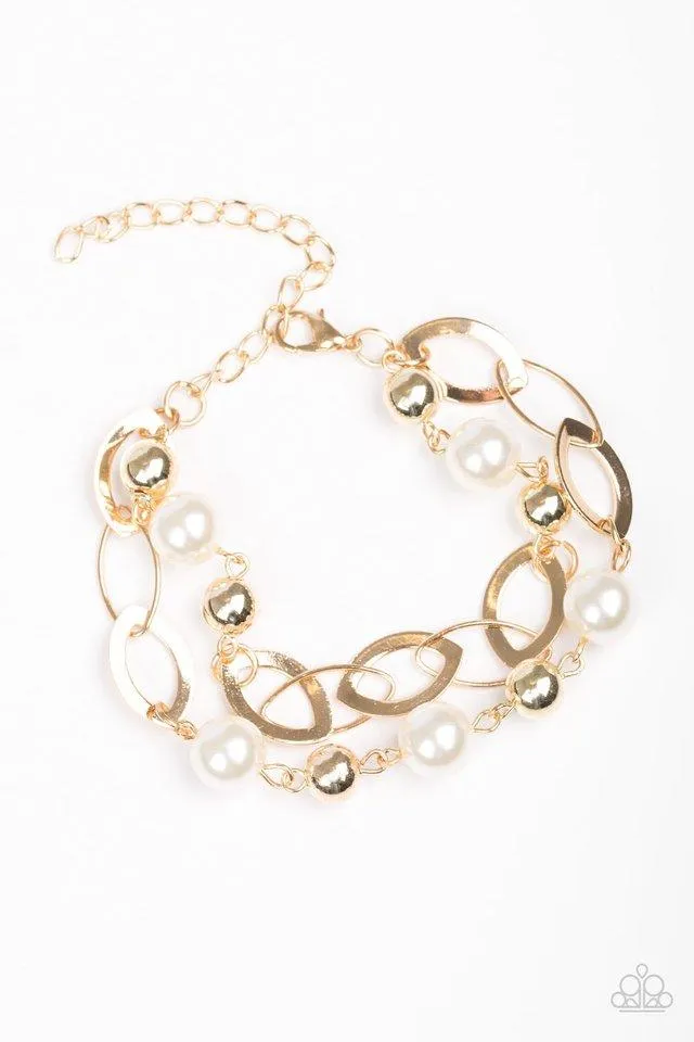 Paparazzi Bracelet ~ Winner Glimmer - Gold