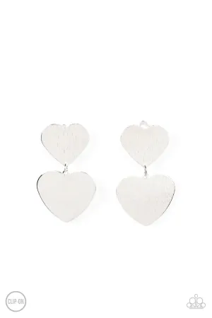 Paparazzi Earring ~ Cowgirl Crush - Silver